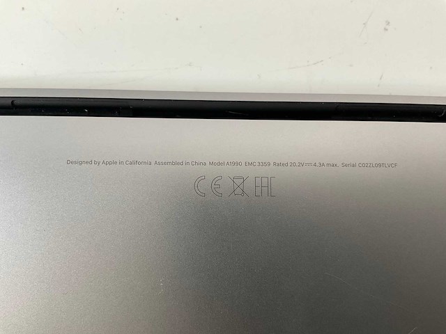 Apple macbook pro 15.4”, core(tm) i7 9th gen, 16 gb ram, 256 gb nvme, amd radeon pro 555x 4 gb laptop - afbeelding 7 van  7