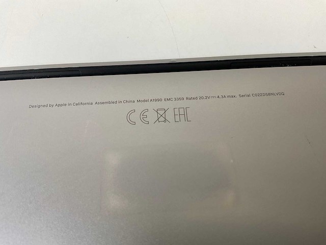 Apple macbook pro 15.4”, core(tm) i7 9th gen, 32 gb ram, 256 gb nvme, amd radeon pro 555x 4gb laptop - afbeelding 7 van  7