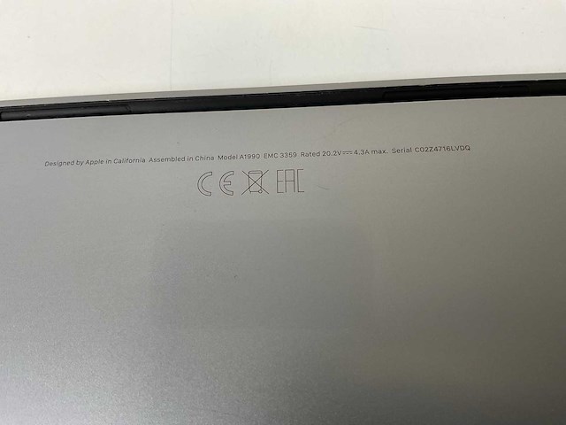 Apple macbook pro 15.4”, core(tm) i7 9th gen, 32 gb ram, 256 gb nvme, amd radeon pro 555x 4gb laptop - afbeelding 7 van  7