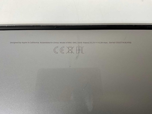 Apple macbook pro 15.4”, core(tm) i7 9th gen, 32 gb ram, 256 gb nvme, amd radeon pro 555x 4gb laptop - afbeelding 7 van  7