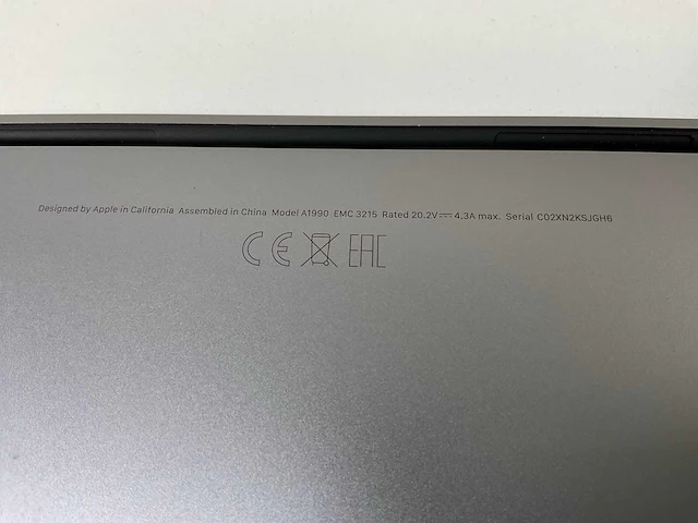 Apple macbook pro 15.4”, core(tm) i9 8th gen, 32 gb ram, 1 tb nvme, amd radeon rx pro 560x 4gb laptop - afbeelding 7 van  7