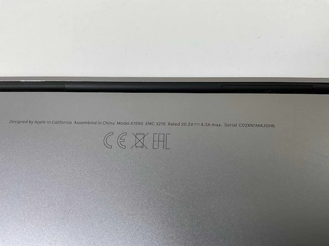 Apple macbook pro 15.4”, core(tm) i9 8th gen, 32 gb ram, 1 tb nvme, amd radeon rx pro 560x 4gb laptop - afbeelding 7 van  7