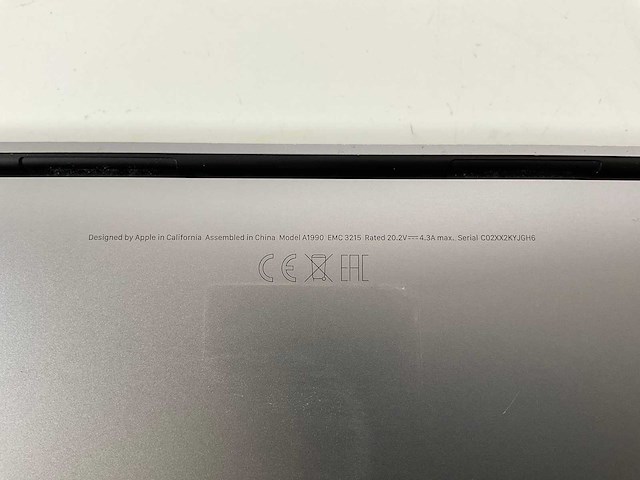 Apple macbook pro 15.4”, core(tm) i9 8th gen, 32 gb ram, 500 gb nvme laptop - afbeelding 7 van  7