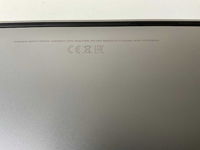 Apple macbook pro 15.4”, core(tm) i9 9th gen, 32 gb ram, 1 tb nvme, amd radeon pro vega 20 4 gb laptop - afbeelding 7 van  7
