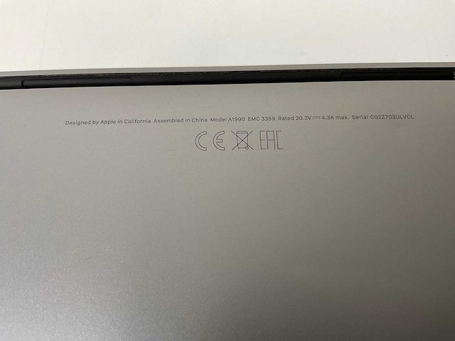 Apple macbook pro 15.4”, core(tm) i9 9th gen, 32 gb ram, 1 tb nvme, amd radeon pro vega 20 4 gb laptop - afbeelding 7 van  7