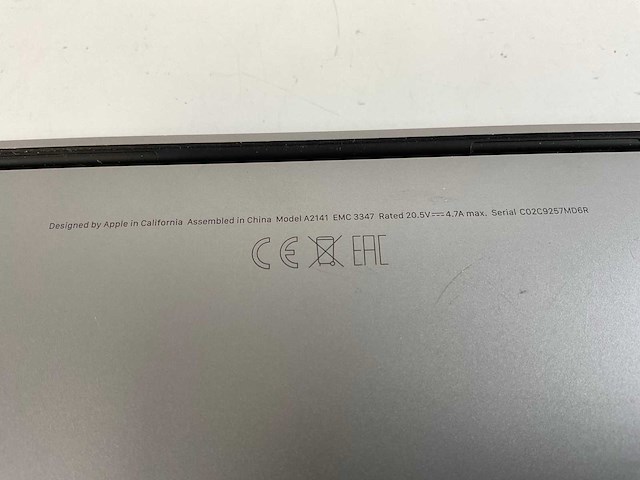 Apple macbook pro 15,5”, hexacore i7, 16 gb ram, 512 gb nvme, amd radeon pro 5300m 4gb laptop - afbeelding 7 van  7