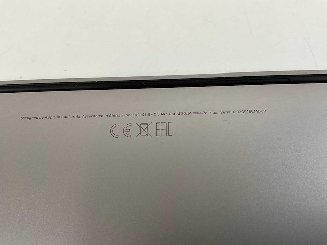 Apple macbook pro 15,5”, hexacore i7, 16 gb ram, 512 gb nvme, amd radeon pro 5300m 4gb laptop - afbeelding 7 van  7