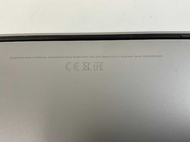 Apple macbook pro 15,5”, hexacore i7, 16 gb ram, 512 gb nvme, amd radeon pro 555x 4gb laptop - afbeelding 7 van  7