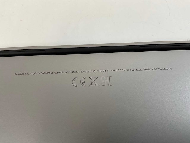 Apple macbook pro 15,5”, hexacore i7, 16 gb ram, 512 gb nvme, amd radeon pro 555x 4gb laptop - afbeelding 7 van  7
