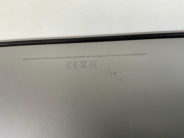 Apple macbook pro 15,5”, hexacore i7, 16 gb ram, 512 gb nvme, amd radeon pro 555x 4gb laptop - afbeelding 7 van  7