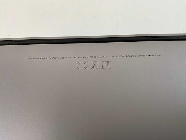 Apple macbook pro 15,5”, hexacore i7, 16 gb ram, 512 gb nvme, amd radeon pro 555x 4gb laptop - afbeelding 6 van  6