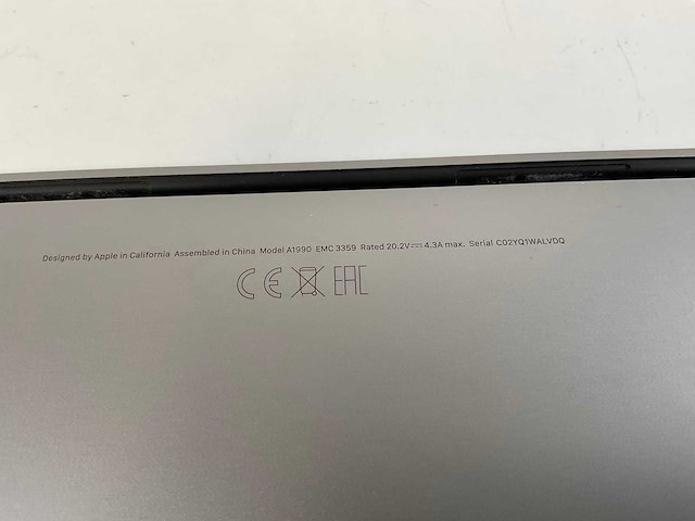 Apple macbook pro 15,5”, hexacore i7, 16 gb ram, 512 gb nvme, amd radeon pro 555x 4gb laptop - afbeelding 5 van  5