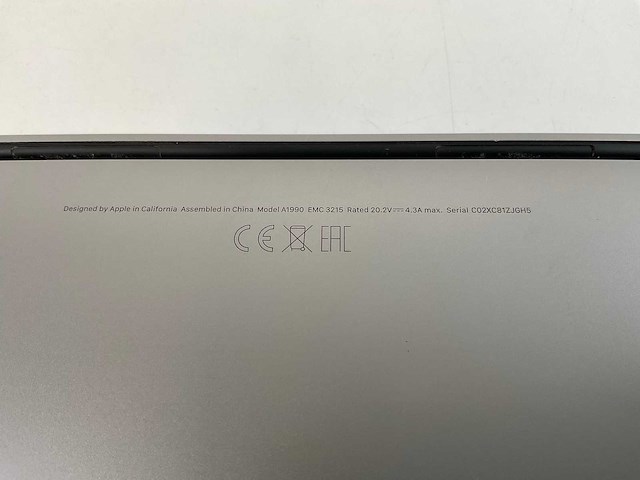 Apple macbook pro 15,5”, hexacore i7, 16 gb ram, 512 gb nvme, amd radeon pro 555x 4gb laptop - afbeelding 7 van  7