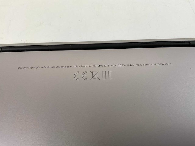 Apple macbook pro 15,5”, hexacore i7, 16 gb ram, 512 gb nvme, amd radeon pro 555x 4gb laptop - afbeelding 6 van  6
