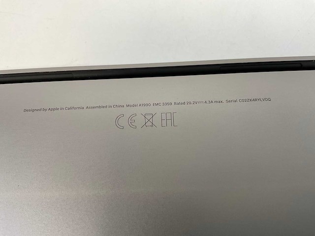 Apple macbook pro 15,5”, hexacore i7, 16 gb ram, 512 gb nvme, amd radeon pro 555x 4gb laptop - afbeelding 7 van  7