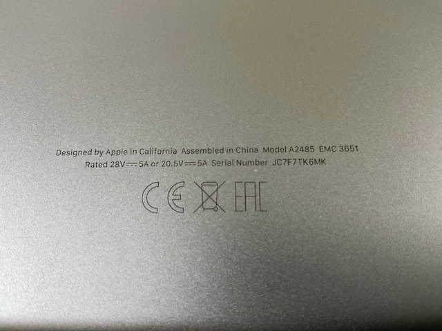 Apple macbook pro 16”, apple m1 max, 32 gb ram, 1 tb nvme laptop - afbeelding 7 van  7