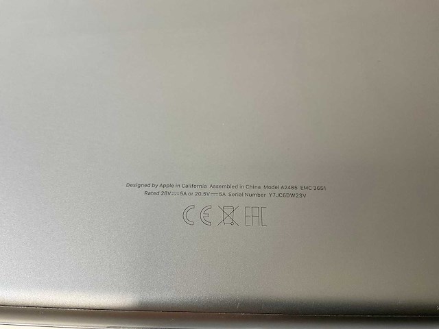 Apple macbook pro 16”, apple m1 max, 64 gb ram, 2 tb nvme laptop - afbeelding 8 van  10