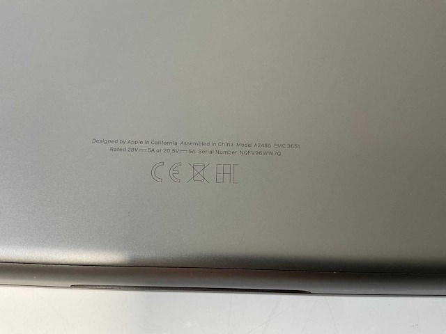 Apple macbook pro 16”, apple m1 max, 64 gb ram, 2 tb nvme laptop - afbeelding 7 van  8