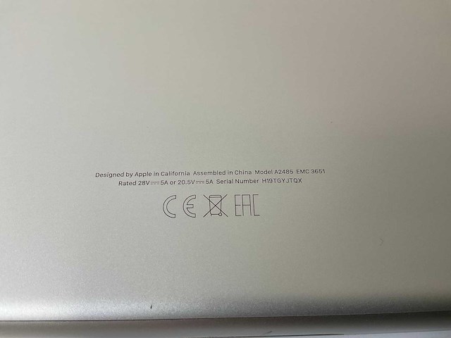 Apple macbook pro 16”, apple m1 pro, 16 gb ram, 1 tb nvme laptop - afbeelding 7 van  7