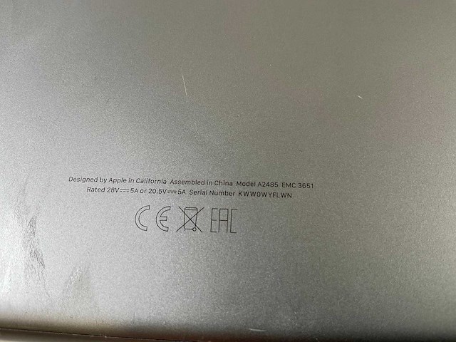 Apple macbook pro 16”, apple m1 pro, 16 gb ram, 1 tb nvme laptop - afbeelding 6 van  6