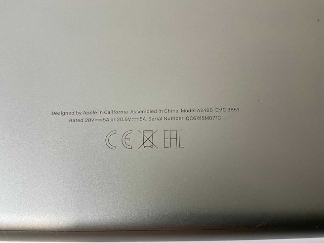 Apple macbook pro 16”, apple m1 pro, 16 gb ram, 512 gb nvme laptop - afbeelding 7 van  7