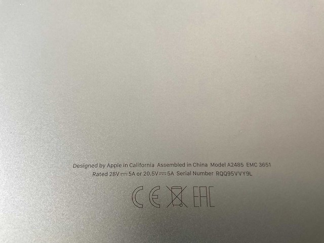 Apple macbook pro 16”, apple m1 pro, 16 gb ram, 512 gb ssd laptop - afbeelding 3 van  3