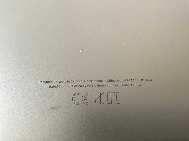 Apple macbook pro 16”, apple m1 pro, 16 gb ram, 512 gb ssd laptop - afbeelding 5 van  5