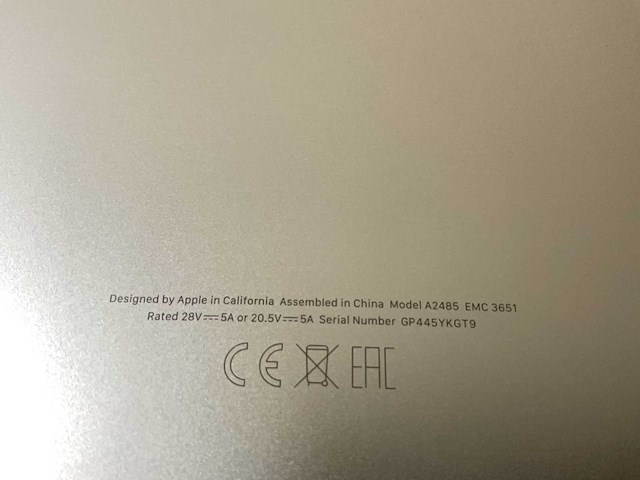 Apple macbook pro 16”, apple m1 pro, 32 gb ram, 500 gb nvme laptop - afbeelding 7 van  7