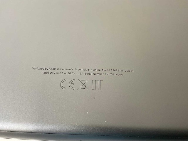 Apple macbook pro 16”, apple m1 pro, 32 gb ram, 500 gb nvme laptop - afbeelding 7 van  7