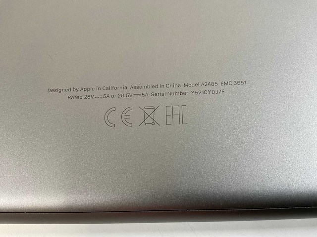 Apple macbook pro 16”, apple m1 pro, 32 gb ram, 500 gb nvme laptop - afbeelding 5 van  5