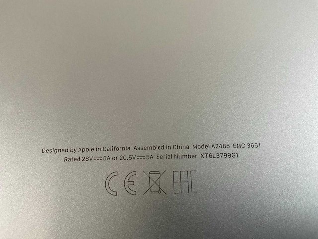 Apple macbook pro 16”, apple m1 pro, 32 gb ram, 500 gb nvme laptop - afbeelding 6 van  6