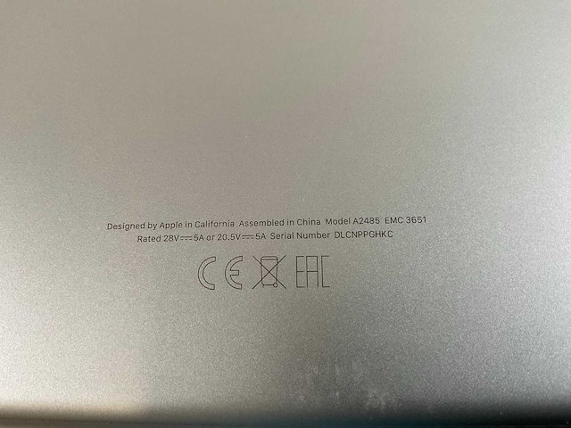 Apple macbook pro 16”, apple m1 pro, 32 gb ram, 500 gb nvme laptop - afbeelding 3 van  3