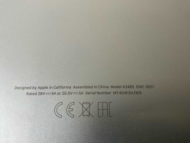 Apple macbook pro 16”, apple m1 pro, 32 gb ram, 512 gb nvme laptop - afbeelding 7 van  7