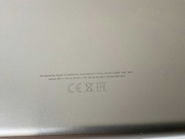 Apple macbook pro 16”, apple m1 pro, 32 gb ram, 512 gb nvme laptop - afbeelding 7 van  8