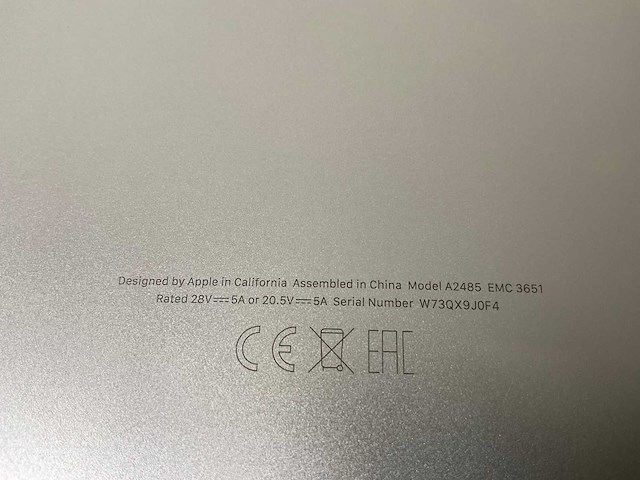 Apple macbook pro 16”, apple m1 pro, 32 gb ram, 512 gb ssd laptop - afbeelding 7 van  7