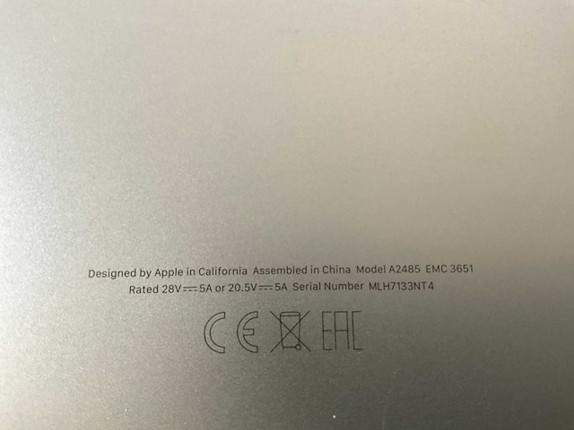 Apple macbook pro 16”, apple m1 pro, 32 gb ram, 512 gb ssd laptop - afbeelding 5 van  5