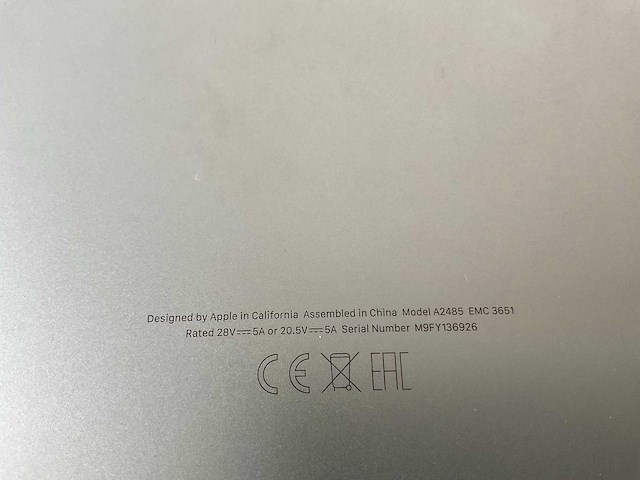 Apple macbook pro 16”, apple m1 pro, 32 gb ram, 512 gb ssd laptop - afbeelding 7 van  7