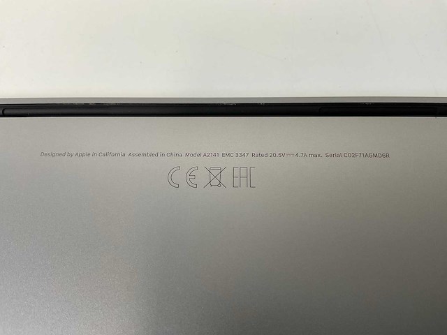 Apple macbook pro 16”, core(tm) i7 9th gen, 16 gb ram, 1 tb nvme amd radeon rx pro 5500m 4gb laptop - afbeelding 7 van  7