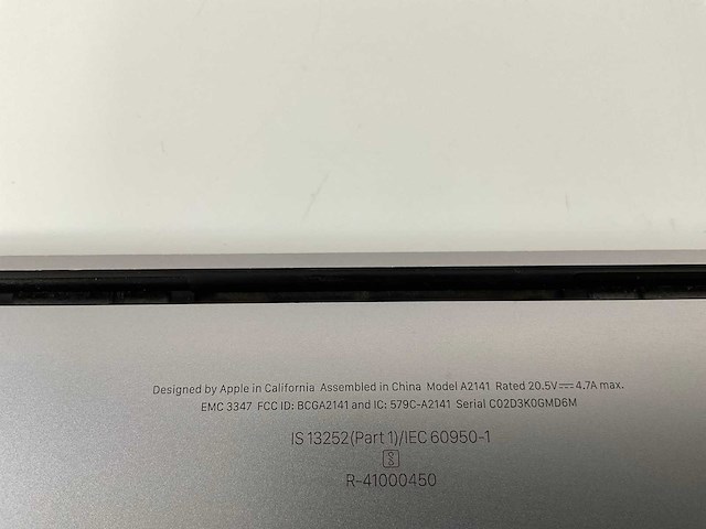 Apple macbook pro 16”, core(tm) i7 9th gen, 16 gb ram, 500 gb nvme, amd radeon rx 5500m 4 gb laptop - afbeelding 7 van  8