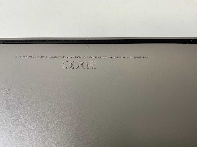 Apple macbook pro 16”, core(tm) i7 9th gen, 16 gb ram, 500 gb nvme, amd radeon rx pro 5500m 4 gb laptop - afbeelding 7 van  7