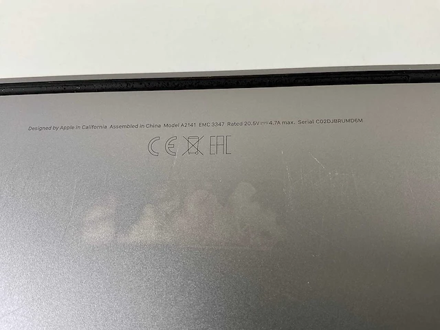 Apple macbook pro 16”, core(tm) i7 9th gen, 16 gb ram, 500 gb nvme laptop - afbeelding 7 van  7