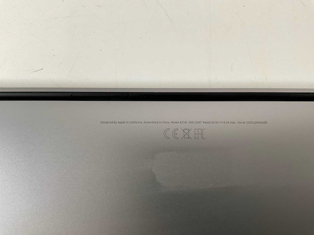 Apple macbook pro 16”, core(tm) i7 9th gen, 16 gb ram, 512 gb nvme, amd radeon 5300m 4 gb laptop - afbeelding 6 van  7