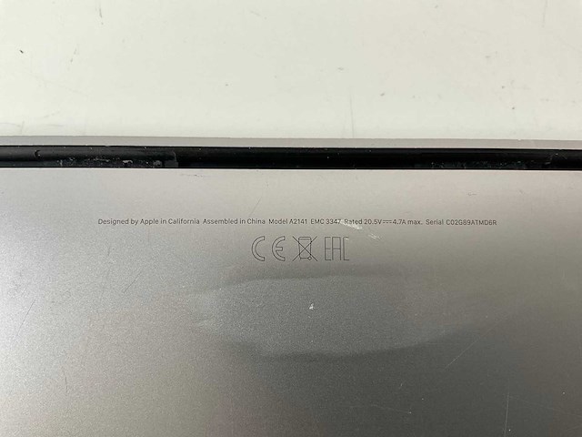 Apple macbook pro 16”, core(tm) i7 9th gen, 16 gb ram, 512 gb nvme, amd radeon 5300m 4 gb laptop - afbeelding 4 van  4