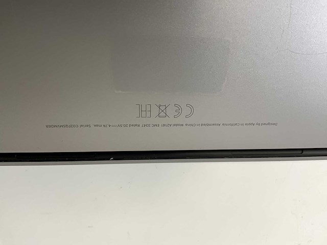 Apple macbook pro 16”, core(tm) i7 9th gen, 16 gb ram, 512 gb nvme, amd radeon pro 5300m 4 gb laptop - afbeelding 7 van  7