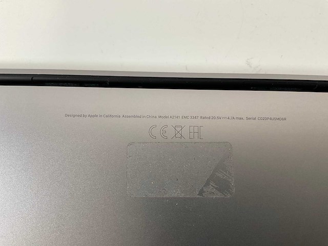 Apple macbook pro 16”, core(tm) i7 9th gen, 16 gb ram, 512 gb nvme, amd radeon pro 5300m 4 gb laptop - afbeelding 7 van  7