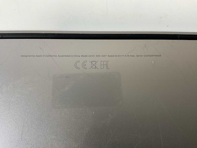 Apple macbook pro 16”, core(tm) i7 9th gen, 16 gb ram, 512 gb nvme, amd radeon pro 5300m 4gb laptop - afbeelding 7 van  7