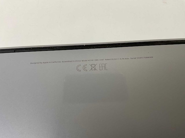 Apple macbook pro 16”, core(tm) i7 9th gen, 16 gb ram, 512 gb nvme, amd radeon pro 5300m 4gb laptop - afbeelding 7 van  7