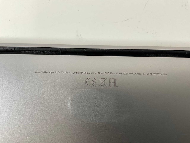 Apple macbook pro 16”, core(tm) i7 9th gen, 16 gb ram, 512 gb nvme laptop - afbeelding 7 van  7