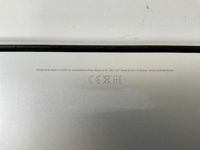 Apple macbook pro 16”, core(tm) i7 9th gen, 16 gb ram, 512 gb nvme laptop - afbeelding 7 van  7