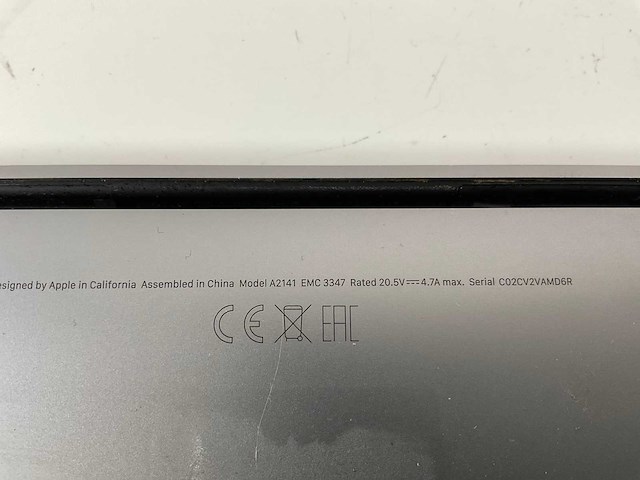 Apple macbook pro 16”, core(tm) i7 9th gen, 16 gb ram, 512 gb nvme laptop - afbeelding 7 van  7